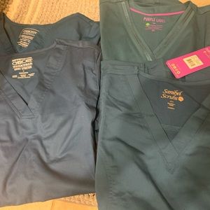 Teal scrubs
